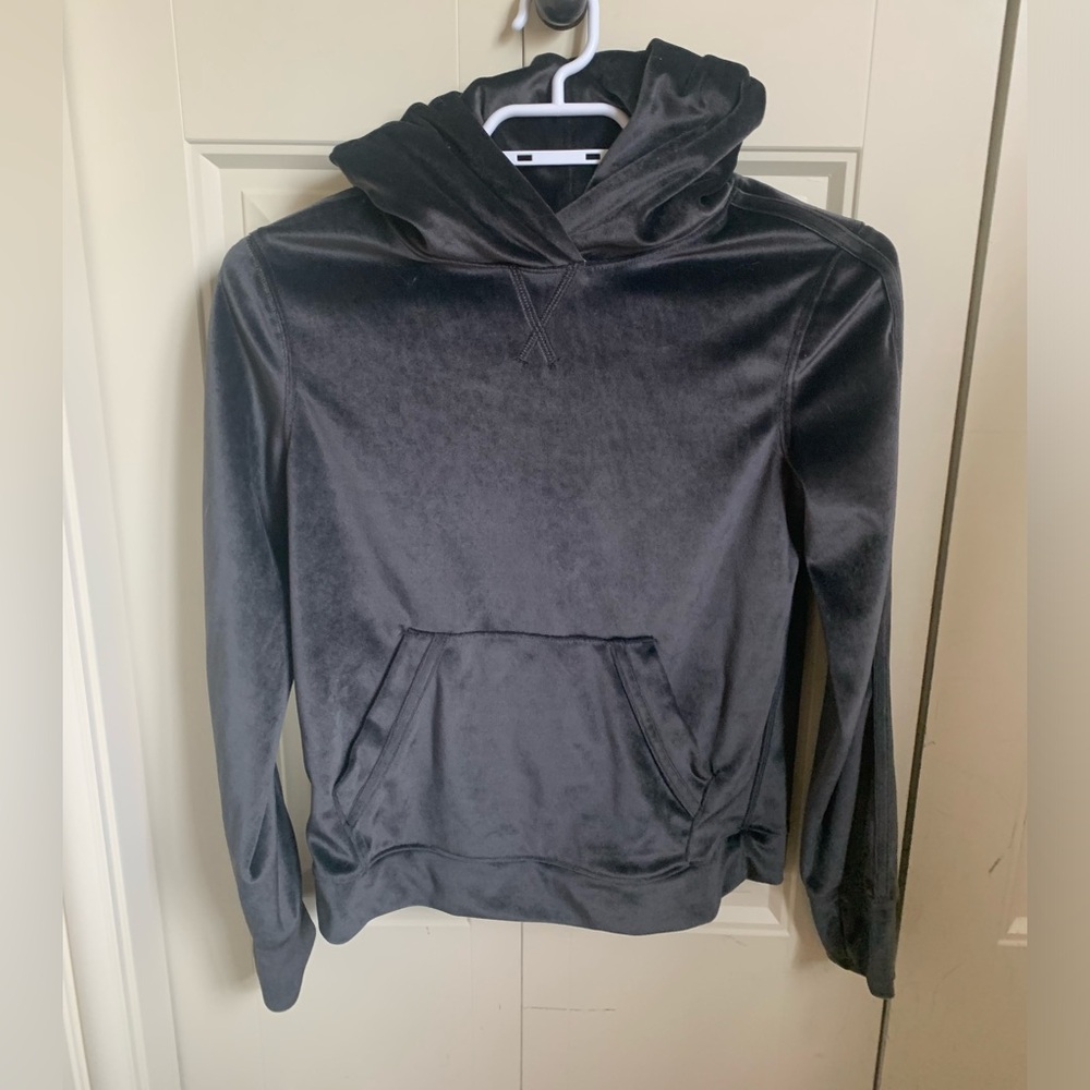 Lululemon (ivviva) grey velvet hoodie